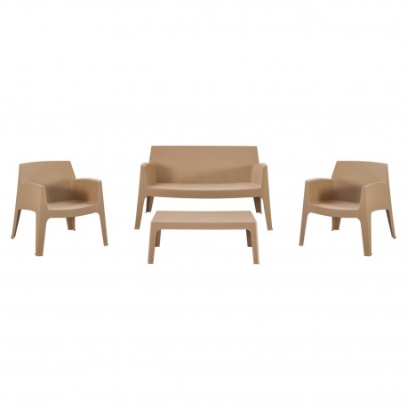 ΣΕΤ LOUNGE 4ΤΜΧ SLEEK HM21275.03 ΚΑΠΟΥΤΣΙΝΟ ΠΟΛΥΠΡΟΠΥΛΕΝΙΟ