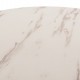 ΤΡΑΠΕΖΙ ΤΡΑΠΕΖΑΡΙΑΣ ROLLO HM9421.11 ΣΤΡΟΓΓΥΛΟ WHITE MARBLE Φ90x74Υεκ.