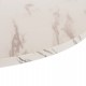 ΤΡΑΠΕΖΙ ΤΡΑΠΕΖΑΡΙΑΣ ROLLO HM9421.11 ΣΤΡΟΓΓΥΛΟ WHITE MARBLE Φ90x74Υεκ.