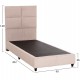 ΚΡΕΒΑΤΙ ΜΟΝΟ MILO HM652.32 ΜΠΕΖ TEDDY ΥΦΑΣΜΑ ΓΙΑ ΣΤΡΩΜΑ 90x200εκ