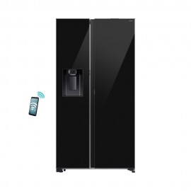 Samsung RS80F64JEBEF Ψυγείο Ντουλάπα 634lt NoFrost Υ178.6xΠ91.2xΒ71.6εκ. Μαύρο Ε