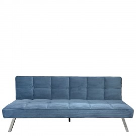 15390009 Καναπές Κρεβάτι ArteLibre ELVORE Μπλε Ύφασμα/Ξύλο 190x83x74cm Μπλε