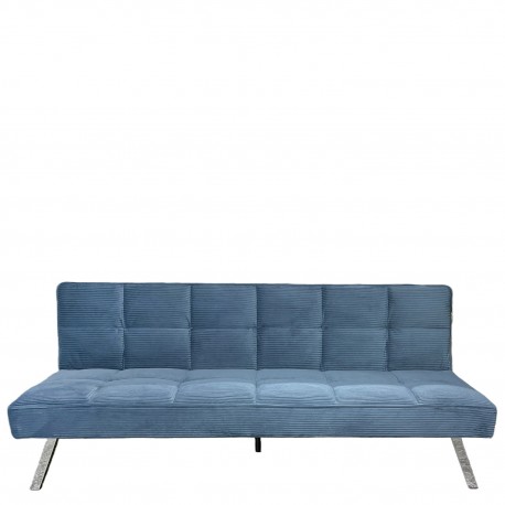 15390009 Καναπές Κρεβάτι ArteLibre ELVORE Μπλε Ύφασμα/Ξύλο 190x83x74cm Μπλε
