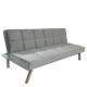 15390010 Καναπές Κρεβάτι ArteLibre ELVORE Γκρι Ύφασμα/Ξύλο 190x83x74cm Γκρι