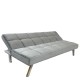 15390010 Καναπές Κρεβάτι ArteLibre ELVORE Γκρι Ύφασμα/Ξύλο 190x83x74cm Γκρι