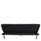 15390011 Καναπές Κρεβάτι ArteLibre ELVORE Μαύρο Ύφασμα/Ξύλο 190x83x74cm Μαύρο