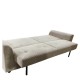 15390012 Καναπές Κρεβάτι ArteLibre VALMERO Μπεζ Ύφασμα/Ξύλο 216x85x85cm Μπεζ