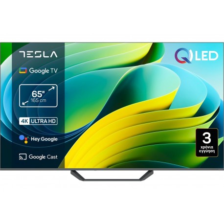 Tesla Smart Τηλεόραση 65" 4K UHD QLED Q65E655GUS HDR (2025) E