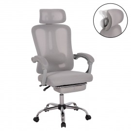 ΚΑΡΕΚΛΑ ΓΡΑΦΕΙΟΥ BARNET HM18258.02 ΓΚΡΙ MESH-ΓΚΡΙ ΣΚΕΛΕΤΟΣ NYLON 61x62x123Υ