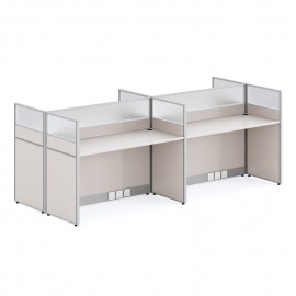 ΣΤΑΘΜΟΣ ΕΡΓΑΣΙΑΣ 4 ΘΕΣΕΩΝ ΣΕΙΡΑ NEWLINE HM18288 ΜΕΛΑΜΙΝΗ ΚΡΕΜ 249x123x110Υεκ