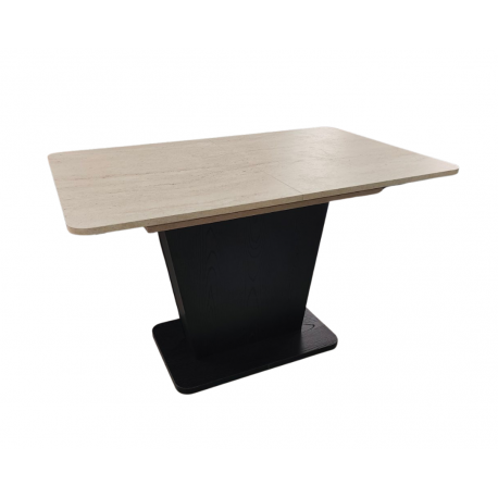 TI-LALI-1 Επεκτεινόμενο τραπέζι δείπνου LALI Traverten/ μαύρο 120+45x75x76