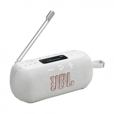 JBL Tuner 3 Αδιάβροχο Ηχείο Bluetooth 7W με Ραδιόφωνο και Διάρκεια Μπαταρίας έως 15 ώρες Λευκό