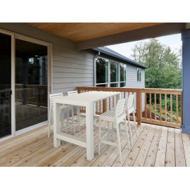 20-0629 VEGAS BAR WHITE 100X100/140εκ. ΕΠΕΚΤ. ΠΟΛ/ΝΙΟΥ