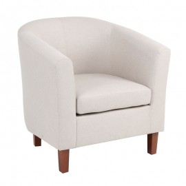 Ε7129,60 BOGA Πολυθρόνα Σαλονιού Καθιστικού, Ύφασμα  Μπεζ