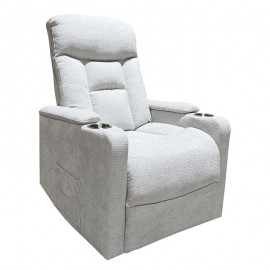 Ε9735,2 NANCY Lift-Relax Πολυθρόνα Σαλονιού - Καθιστικού, Ύφασμα Αν.Γκρι (ηλεκτρική ανάκληση)