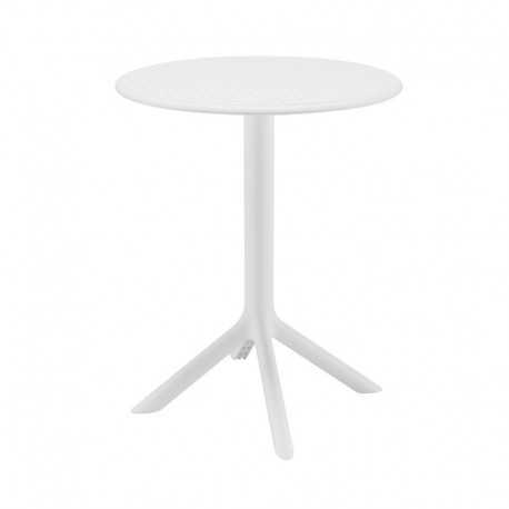 Ε3805,1Η MODA-H Τραπέζι Κήπου - Βεράντας, PP - UV Protection, Απόχρωση Άσπρο