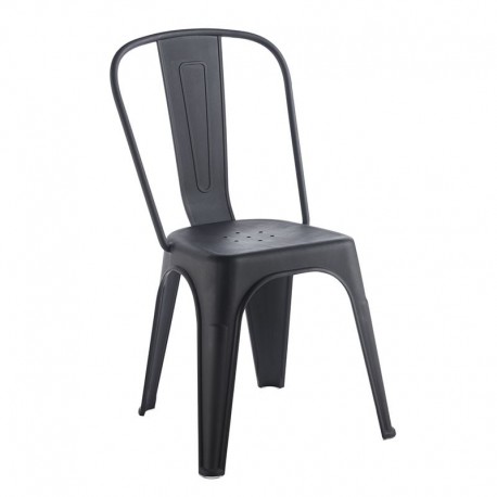 Ε51910,1 RELIX PP Καρέκλα Στοιβαζόμενη, PP Απόχρωση Μαύρο