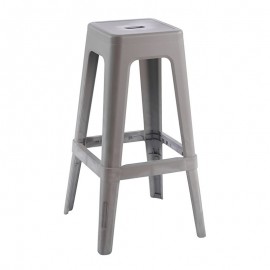 Ε51900,5 RELIX PP Σκαμπό BAR Στοιβαζόμενο, PP Απόχρωση Sand Beige