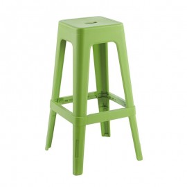 Ε51900,3 RELIX PP Σκαμπό BAR Στοιβαζόμενο, PP Απόχρωση Lime