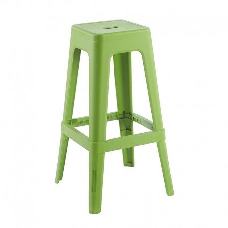 Ε51900,3 RELIX PP Σκαμπό BAR Στοιβαζόμενο, PP Απόχρωση Lime