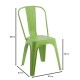 Ε51910,3 RELIX PP Καρέκλα Στοιβαζόμενη, PP Απόχρωση Lime