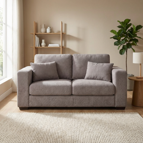 0013.MS09BG2 Brussels διθέσιος καναπές 181x93x86εκ. Σκούρο Μπεζ  Σκούρο Μπεζ 181x93εκ. Ύψος : 86εκ.