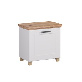 750366 Παπουτσοθήκη χαμηλή CONTEMPO artisan/ λευκό 60x39x59,5