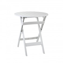 900-382 Τραπέζι Orbit λευκό Φ62 x  x 80 Φ62xx80 εκ.