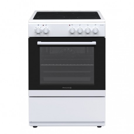 Philco PCE-654W Κουζίνα Ηλεκτρική 69lt με Κεραμικές Εστίες Λευκή 60cm A