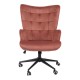 393-000023 Καρέκλα γραφείου διευθυντή Lobima pakoworld περιστρεφόμενη σάπιο μήλο βελούδο 68x71x105-112εκ