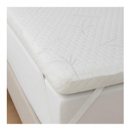 LA LUNA/ LA LUNA Ανώστρωμα Easy Rest Διπλό Memory Foam με Ίνες Μπαμπού , Αποσπώμενο Κάλυμμα & Λάστιχα Εφαρμογής 160x200x5εκ.