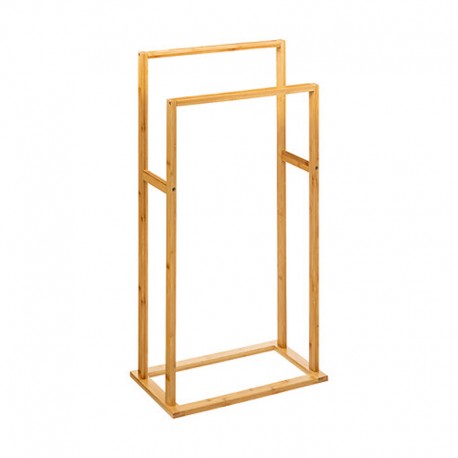 199-000687 Κρεμάστρα πετσετών δαπέδου Dasmal pakoworld μπαμπού σε φυσική απόχρωση 42x24.2x81.5εκ