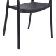 262-000051 Πολυθρόνα Ankara pakoworld στοιβαζόμενη pp-pe rattan σε μαύρη-φυσική απόχρωση 54x55.5x77εκ