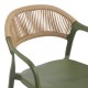 262-000053 Πολυθρόνα Ankara pakoworld στοιβαζόμενη pp-pe rattan σε λαδί-φυσική απόχρωση 54x55.5x77εκ