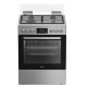 Whirlpool W6G8LCSWX Κουζίνα Ηλεκτρική 72lt με Εστίες Αερίου 60cm Inox A