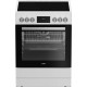 Whirlpool W6V8LCSW Κουζίνα Ηλεκτρική 72lt με Κεραμικές Εστίες 60cm Λευκή A