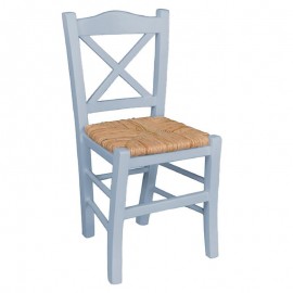 Ρ967,Ε10 METRO Καρέκλα Οξιά Βαφή Εμποτισμού Λάκα Γκρι, Κάθισμα Ψάθα