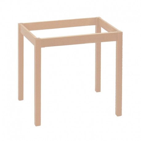 Ρ415,0 ΚΑΦΕΝΕΙΟΥ Βάση Τραπεζιού Οξιά Λυόμενο για Επιφάνεια 60x60cm, Άβαφο