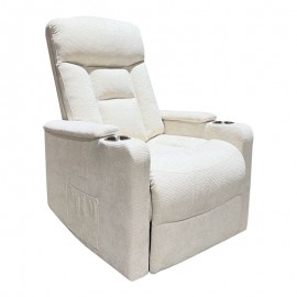 Ε9735,1 NANCY Lift-Relax Πολυθρόνα Σαλονιού - Καθιστικού, Ύφασμα Μπεζ (ηλεκτρική ανάκληση)
