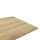 390-000012 Τραπέζι Aragne pakoworld sonoma mdf με μαύρα μεταλλικά πόδια 160x90x75εκ