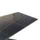 390-000014 Τραπέζι Mattias pakoworld sintered stone μαύρη όψη μαρμάρου με μαύρα μεταλλικά πόδια 180x90x75εκ