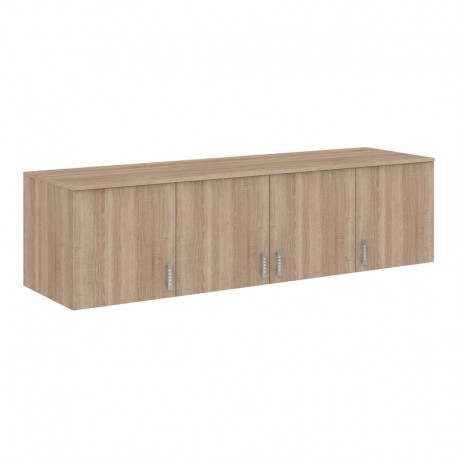 361-000108 Πατάρι ντουλάπας Royal pakoworld τετράφυλλο sonoma 200x58x53εκ