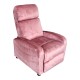 331-000011 Πολυθρόνα relax Norva pakoworld βελούδο σε σάπιο μήλο απόχρωση 68.5x86x100εκ