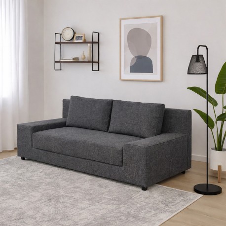 GR-FAV-MA95 Καναπές Κρεβάτι Favorite Τριθέσιος Γκρι 200x81x71cm