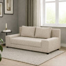 GR-FAV-MA08 Καναπές Κρεβάτι Favorite Τριθέσιος Μπεζ 200x81x71cm