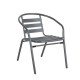 14450010 Πολυθρόνα Μεταλλική ArteLibre Uranus Γκρι 54x62x74cm Γκρι
