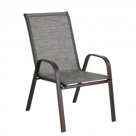 14450024 Πολυθρόνα Μεταλλική ArteLibre Neptune Καφέ 55x75x95cm Καφέ