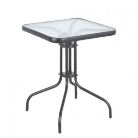 14450042 Τραπέζι Μεταλλικό ArteLibre MARS Γκρι 60x60x70cm Γκρι