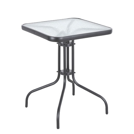 14450042 Τραπέζι Μεταλλικό ArteLibre MARS Γκρι 60x60x70cm Γκρι