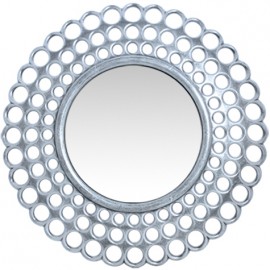 14740049 Καθρέπτης Τοίχου ArteLibre Ασημί Πλαστικό Φ45.7x4.6cm Ασημί